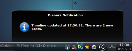 2 new messages! These are system-type notifications under KDE Plasma, by the way